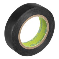 Изолента ПВХ, 15 мм х 10 м, черная Сибртех (88788)