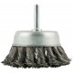 Корщетка чашечная, со шпилькой, стальная витая проволока 65 мм (38477)