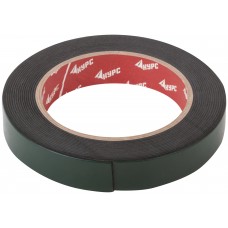 Лента монтажная клейкая на вспененной основе, черная 19 мм х 5 м (11786)