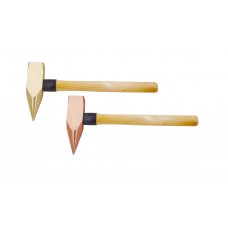 Молоток заостренный 3000 гр BeCu рукоятка дерево, искробезопасный 186B-1004, HORTZ