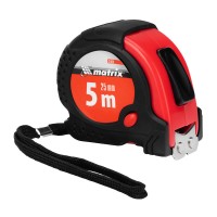 Рулетка Status Magnet fixation,5 м х 25 мм,обрезиненный корпус,зацеп с магнитом Matrix