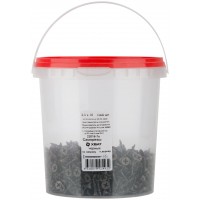 Саморезы черные по гипроку к дереву 3,5 х 16 (фасовка Ведро 1000 шт) (22016-7В)