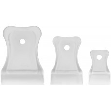 Шпатели, мягкий пластик, 40/60/80 мм, набор 3 шт., прозрачные (06882)