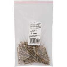Шурупы желтопассированные, универсальные 3 х 40 100 шт Фасовка (21140-0)