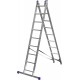 СИБИН 9 ступеней, со стабилизатором, алюминиевая, трехсекционная лестница (38833-09)