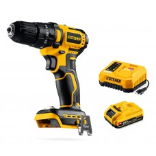 Дрель-шуруповерт ударная бесщеточная 20 В, 45 Н·м, 1 АКБ LMS (2 А·ч) STEHER CBS-45-21