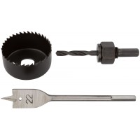 Сверла наборные для замков, набор 3 шт. (22/54 мм ) (36347)