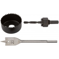 Сверла наборные для замков, набор 3 шт. (22/54 мм ) (36347)