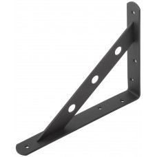 Уголок-кронштейн усиленный черный 200х150 мм (66104)