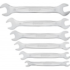 Набор ключей гаечных рожковых 6 шт 6-19 мм Профессионал ЗУБР 27011-H6