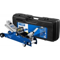 Подкатной домкрат с низким подхватом и поворотной ручкой в кейсе 2.5 т 90 - 360 мм Профессионал ЗУБР Т-65 43057-2.5-K