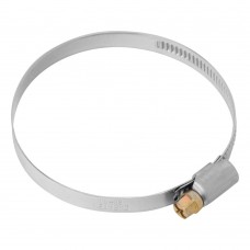 Хомуты нержавеющая сталь, Стандартное болтовое крепление 60-80 мм, 50 штук в упаковке, ширина 9 мм Сибртех (47585)