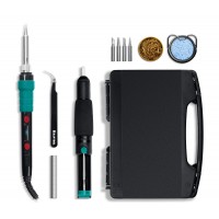 Цифровая мини-паяльная станция KS-15, 14-в-1, 90 - 480°C, 135 Вт, в кейсе KRAFTOOL 55346