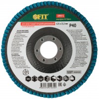 Круг лепестковый торцевой циркониевый плоский, 125 мм P 40 (39972)
