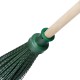 Метла полипропиленовая, 140 х 310 х 1550 мм, круглая, с ободом, деревянный черенок, Сибртех (63217)