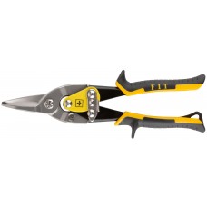 Ножницы по металлу усиленные CrMo Профи, прорезиненные ручки, прямые 250 мм (41578)