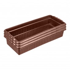 Поддон для рассады 444х185х82 мм, пластиковый, 3 шт, под 10 горшочков 460 мл. Palisad (643444)