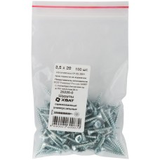 Шурупы оцинкованные, универсальные 3,5 х 20 100 шт Фасовка (20220-0)