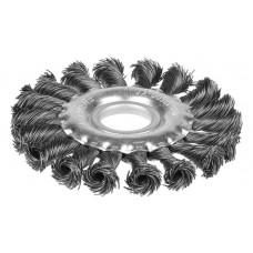 Щетка дисковая для УШМ 100 мм, жгутированная стальная проволока 0.5 мм Professional STAYER 35120-100