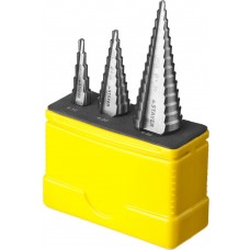 Сверла ступенчатые набор 3 шт, 4-30 мм, сталь HSS STAYER 29660-4-30-H3