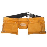 Пояс для инструментов с 11 карманами кожаный, 2 скобы Professional STAYER 38520
