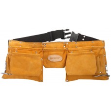 Пояс для инструментов с 11 карманами кожаный, 2 скобы Professional STAYER 38520