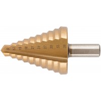 Сверло ступенчатое HSS по металлу, 10 ступеней, 9-36 мм