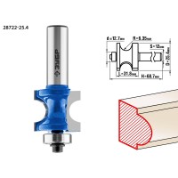 Фреза полустержневая 25.4?31.8 мм с подшипником радиус 6.3 мм ЗУБР Профессионал 28722-25.4