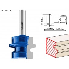 Фреза комбинированная универсальная 31.8?25.4 мм хвостовик 8 мм ЗУБР Профессионал 28729-31.8