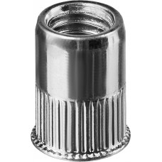 Резьбовые заклепки стальные с насечками Nut-R, М10, уменьш. бортик, 150 шт KRAFTOOL 311708-10