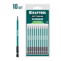 Биты OPTIMUM TX9 100 мм 10 штук KRAFTOOL 26126-9-100-S10