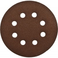 Круг шлифовальный Стандарт 125 мм, 8 отверстий, Р120, 5 шт ЗУБР 35350-125-120