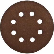 Круг шлифовальный Стандарт 125 мм, 8 отверстий, Р120, 5 шт ЗУБР 35350-125-120