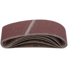 Ленты шлифовальные бесконечные, водостойкие, на тканевой основе, 5 шт., 75х533 мм Р 60 (39693)