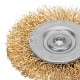 Щетка для дрели, 50 мм, плоская со шпилькой, латунированная витая проволока Matrix (74444)