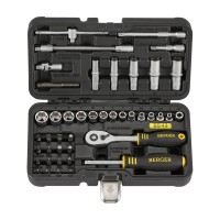 Универсальный набор инструментов BERGER 43 предмета 1/4” «ВИТТЕН» BG043-14