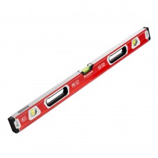 Уровень алюминиевый, магнит, фрезерованный, 3 глазка (1 зеркальный) двухкомпонентные рукоятки, 800 мм Matrix (34732)