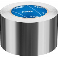 Лента алюминиевая самоклеящаяся 75 мм, 50 м, 60 гр/м2 ЗУБР Профессионал 12262-75-50