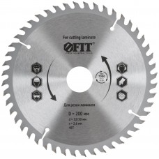Диск пильный для циркулярных пил по ламинату 200 х 32/30 х 48T (37779)