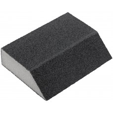 Губка шлифовальная угловая, алюминий-оксидная, 100х70х25 мм, средняя жесткость Р 60 (38372)