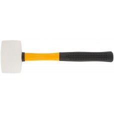 Киянка резиновая белая, фиберглассовая ручка 60 мм ( 450 гр )