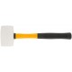 Киянка резиновая белая, фиберглассовая ручка 60 мм ( 450 гр )