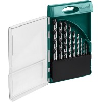 Набор сверл по металлу HSS-G, 10 шт, (1-10 мм), сталь P6M5 KRAFTOOL 29651-H10