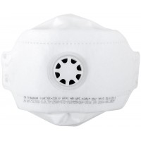 Полумаска фильтрующая, FFP1, складная (трехпанельная), 4-х слойная, с клапаном (12297)