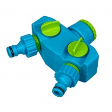 Разветвитель двухканальный, пластиковый Palisad Luxe (65786)