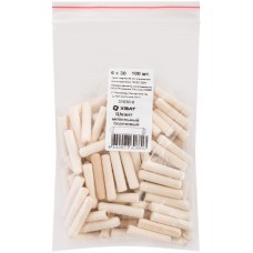 Шкант мебельный 6 х 30 березовый 100 шт Фасовка (31030-0)