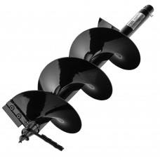 Шнек для грунта ER-200, диаметр 200 мм, длина 800 мм,соединение 20 мм, съемный нож Denzel (56008)