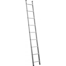 Алюминиевая приставная лестница односекционная 9 ступеней высота 251 см СИБИН 38834-09
