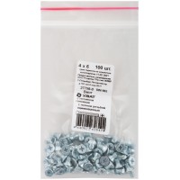 Винт с потайной головкой с полной резьбой оцинкованный DIN 965 4х6 100 шт Фасовка (27758-0)