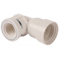 Переходник угловой ШиреФит накидная гайка - внутренняя резьба 20 мм - 1/2